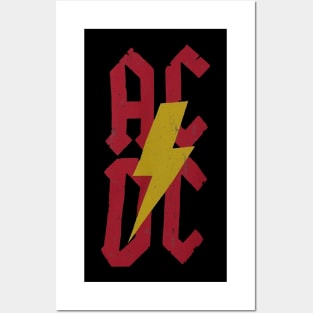 vintage ac/dc Posters and Art